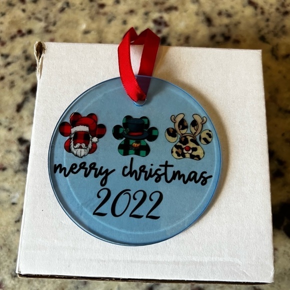 HANDMADE 2022 Glass Christmas Ornament - Picture 1 of 4